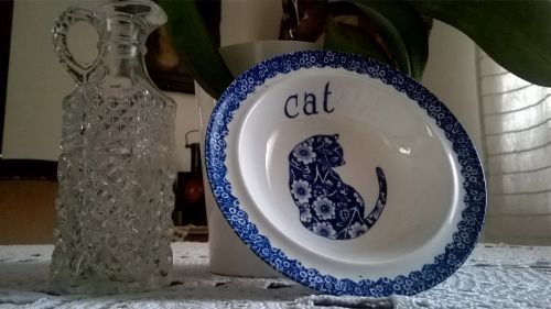 Porcelanowa miska dla kota Calico Norma Sherman