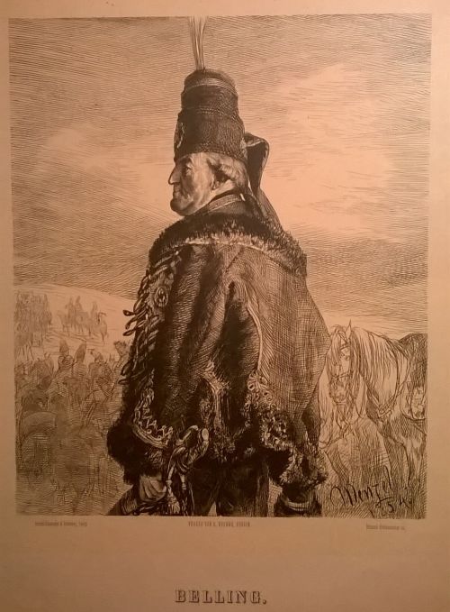 Drzeworyt portret Wilhelma Sebastiana von Belling