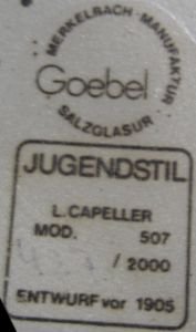 Sygnatura Merkelbach Goebel Jugendstil