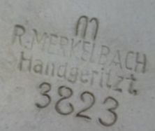 Sygnatura Merkelbach handgeritzt