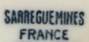 Sygnatura Sarreguemines France
