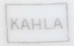 1937 - 1957 Kahla mark