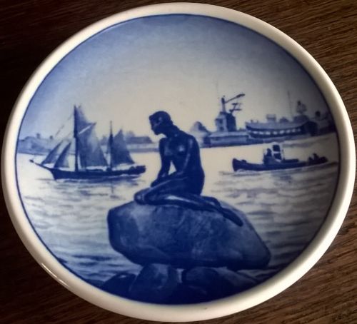 Small Royal Copenhagen mermaid plate