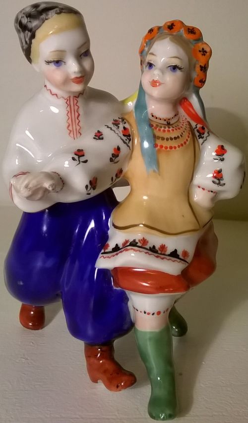 Ukrainian dance porcelain figurine